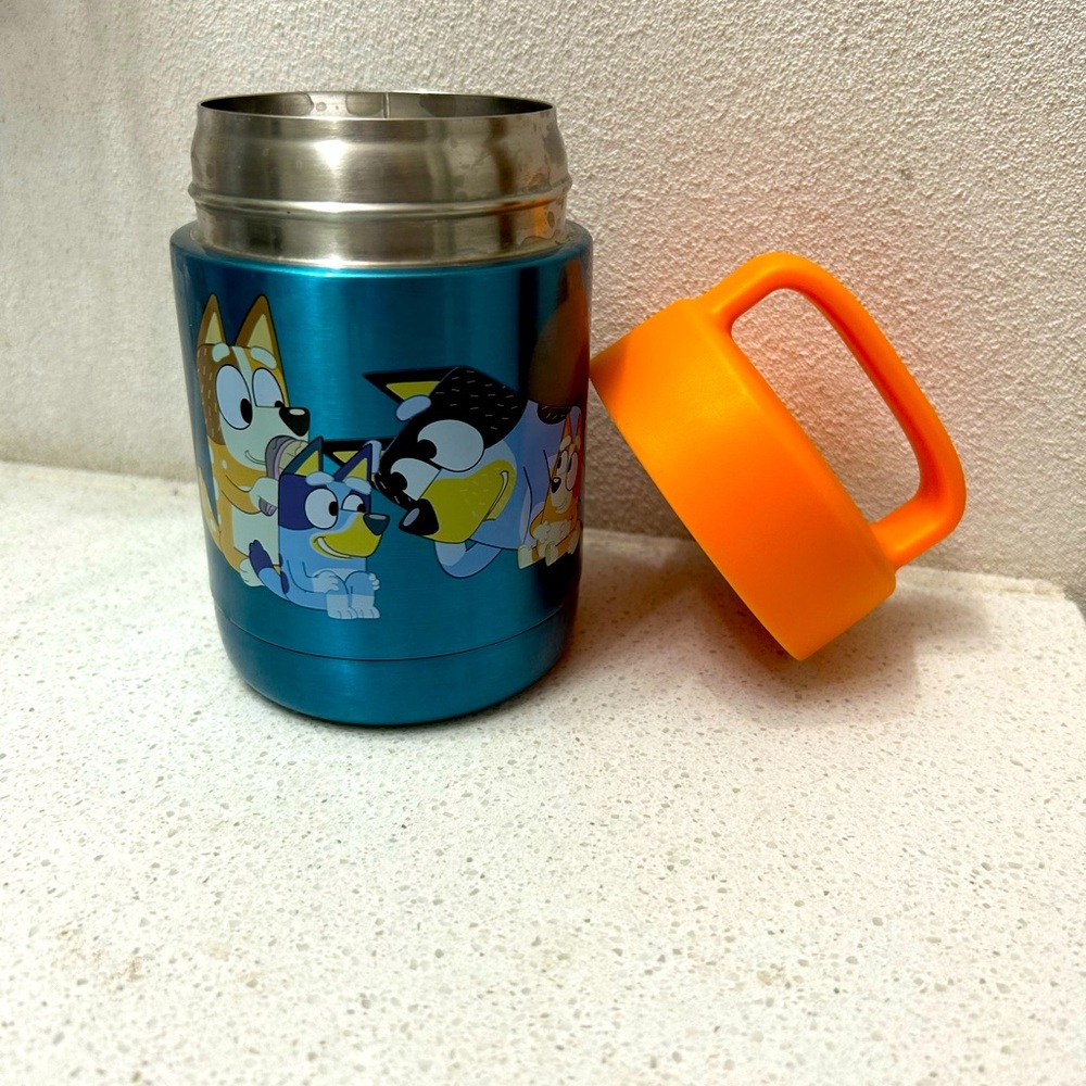 Bluey Stainless Steel Thermos with Orange Lid by Zak!